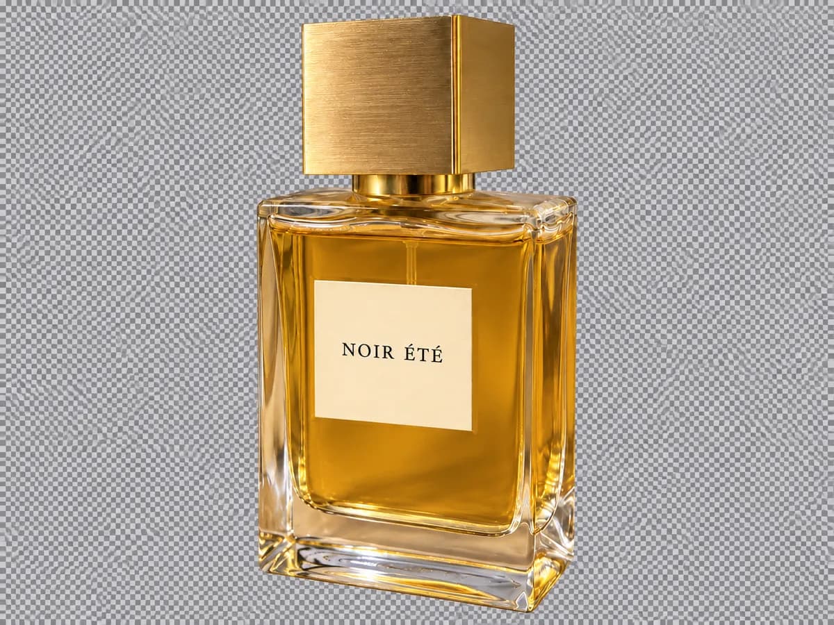 Freigestellte Parfumflasche ohne Hintergrund
