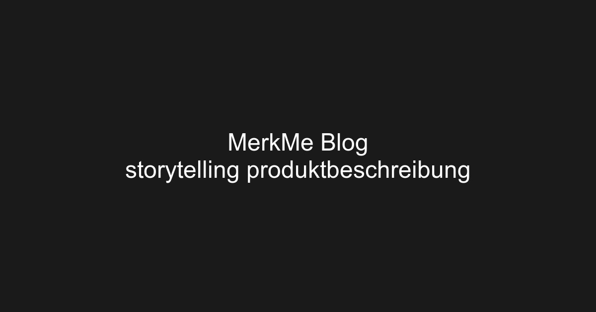 Beispiel einer eBay-Beschreibung mit Storytelling-Elementen und emotionaler Ansprache