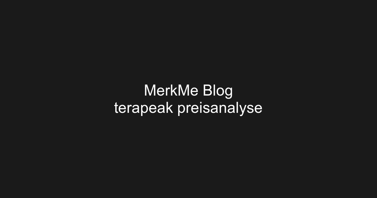 Terapeak Preisanalyse mit Verkaufsdaten und Preistrends